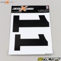 Zahlen 1 Evo-X Racing mattes Schwarz (4er-Set)