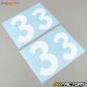 Numbers 3 Evo-X Racing bright whites (set of 4)