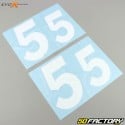 Numbers 5 Evo-X Racing bright whites (set of 4)