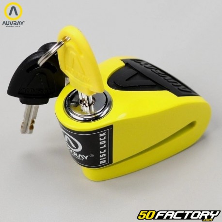 Antivol bloque disque Auvray Alarme B-LOCK-06 jaune et noir