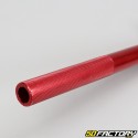 Guidon cross alu rouge Ø22 mm barre rouge