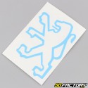 Front fender &quot;Lion&quot; decal Peugeot 103 light blue