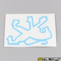 Front fender &quot;Lion&quot; decal Peugeot 103 light blue