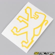 Front fender &quot;lion&quot; decal Peugeot 103 yellow