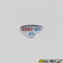 Tankaufkleber &quot;Esso mix 4% mix&quot;. Peugeot 103