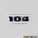 Gabelverkleidungsaufkleber Peugeot 104 Chrom