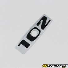 Sticker de carénage de fourche Peugeot 102 noir