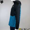 Rain jacket Fox Racing black and blue leed