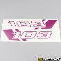 Kit grafiche adesivi Peugeot 103 RCX Racing viola chiaro