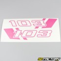 Kit grafiche adesivi Peugeot 103 RCX Racing rosa