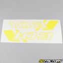 Kit grafiche adesivi Peugeot 103 RCX Racing giallo acceso