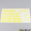 Kit grafiche adesivi Peugeot 103 RCX Racing giallo acceso