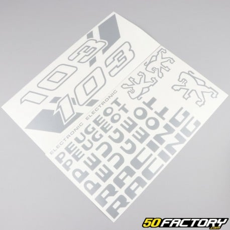 Kit decorativo Peugeot 103 RCX Racing cinza