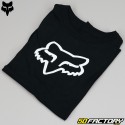 T-shirt infantil Fox Racing Legacy preto e branco