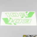 Kit decorativo Peugeot 103 RCX Racing verde manzana