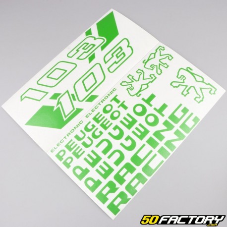 Kit decorativo Peugeot 103 RCX Racing Pasto verde