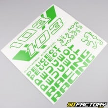 Kit grafico standard Peugeot 103 RCX Racing verde erba