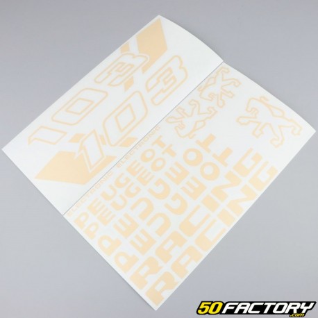 Kit decorativo Peugeot 103 RCX Racing beige