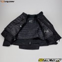 Jaqueta de motocicleta preta com aprovação Ixon Balder CE