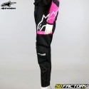 Pantalón de mujer Alpinestars Stella Fluid negro y rosa neón