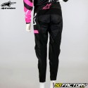 Calça feminina Alpinestars Stella Fluid preta e rosa fluorescente