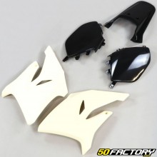 Front and rear fairings Yamaha DT 50, MBK Xlimit (since 2003) cream white and black