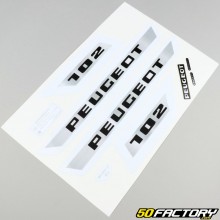 Kit grafiche adesivi Peugeot 102 K grigio