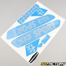 Kit déco type Peugeot 103 Sport bleu clair