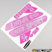 Kit grafiche adesivi di tipo Peugeot 103 Sport rosa