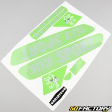 Kit grafiche adesivi di tipo Peugeot 103 Sport verde