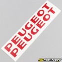 Aufkleber für die Motorabdeckung Peugeot 103 rot