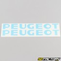 Decalques da tampa do motor Peugeot azuis claros