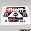 Standard-Grafikkit Peugeot  XNUMX MVL  elektronisch schwarz und rot