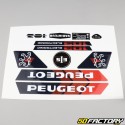 Standard-Grafikkit Peugeot 103 MVL elektronisch schwarz und rot