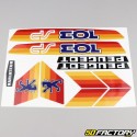 Kit grafiche adesivi Peugeot 103 SP arancione V2