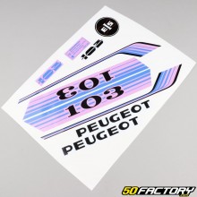Kit déco type Peugeot 103 Vogue rose