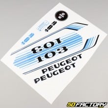 Deko-Kit Typ Peugeot 103 Vogue blau