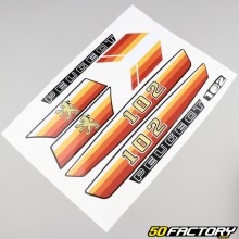 Deko-Kit Peugeot 102 KSM Sport orange