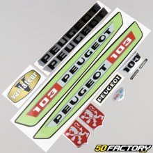 Decoration kit type Peugeot 103 VS green