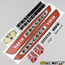 Decoration kit type Peugeot 103 VS red