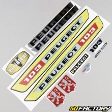 Decoration kit type Peugeot 103 VS yellow