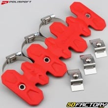 Short exhaust manifold protection Polisport red
