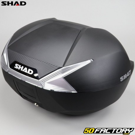 Top case 47L Shad SH47 black with white reflectors