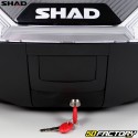 Top case 47L Shad SH47 black with white reflectors