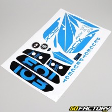 Kit grafiche adesivi Peugeot 103 RCX LC nero e blu