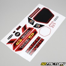 Kit decorativo Peugeot 103 SP2 preto e vermelho