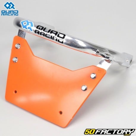 Rear handle with number plate Yamaha YFZ 450 R (since 2009) QuadRacing chrome and orange