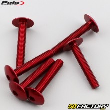 Tornillos de XNUMXxXNUMX mm cabeza abombada Puig rojo (juego de XNUMX)