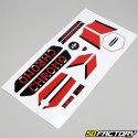 Kit decorativo Peugeot 103 Chrono fase 1 preto e vermelho