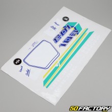 Kit déco Peugeot 103 RCX Racing LC phase 1 bleu